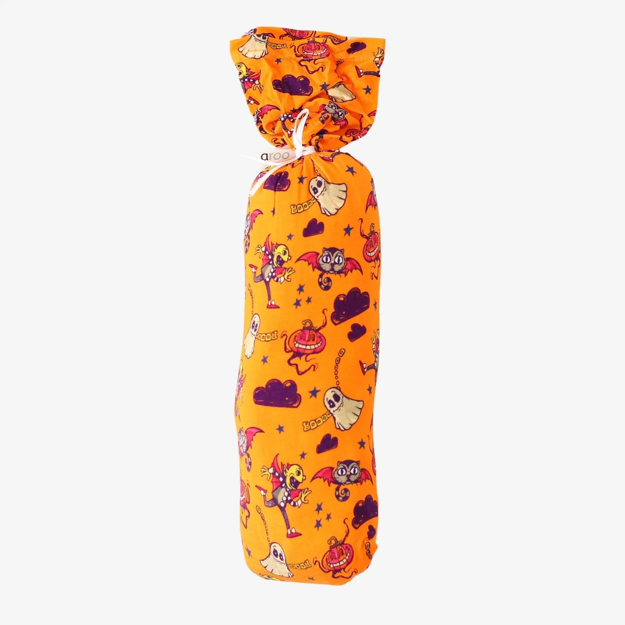 Bestaroo Orange Boo Crew Oversized Baby Swaddle Blanket – Soft Multi-Use 45"x45", Bamboo Spandex, Stroller Cover, Nursing & Superhero Cape