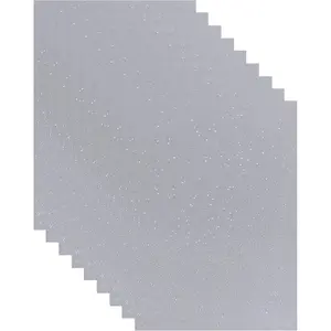 25 Sheets  Sandy Glitter Clear Vinyl Sticker Paper Self Adhesive  Glitter Overlay Film A4 (11.7 x 8.3 Inch) Holographic Overlay