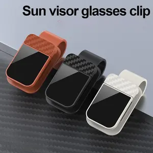 New Multifunctional Sun Visor Glasses Clip, UV Protection Car Accessory, Adjustable Sunglasses Holder for Driving, Easy Installation, Multifunctional Car Organizer