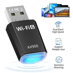 1300Mbps USB 3.0 Wireless Network Card, Dual Band USB 3.0 WiFi Wireless Network Dongle  Dual Band WiFi 6 PCIe Card for PC, Desktop Wireless Network, Delivering 286Mbps (2.4GHz) & 600Mbps (5GHz), WPA3 Security, Wireless Adapter Dongle