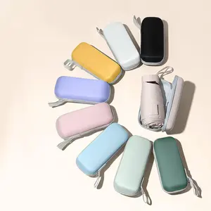 Mini Square Umbrella 5 Fold Pocket Compact Sun Rain Parasol UPF50+ UV Protection Lightweight Travel Umbrella with Case US