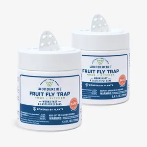 (2 Pack) Fruit Fly Trap for Home + Kitchen with Natural Essential Oils (2 Pack) Fruit Fly Trap for Home + Kitchen with Natural Essential Oils