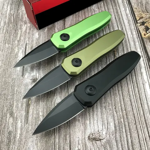 K7500 48mm Small Folding Tactical Knife - Alloy Handle, Compact Shape, High Hardness Stainless Steel Well Designed Blades, Easy to Clean EDC Gear for Outdoor Camping Survival