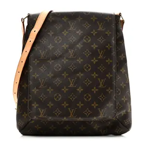 Pre-owned Louis Vuitton Canvas Shoulder Bags Monogram Musette GM