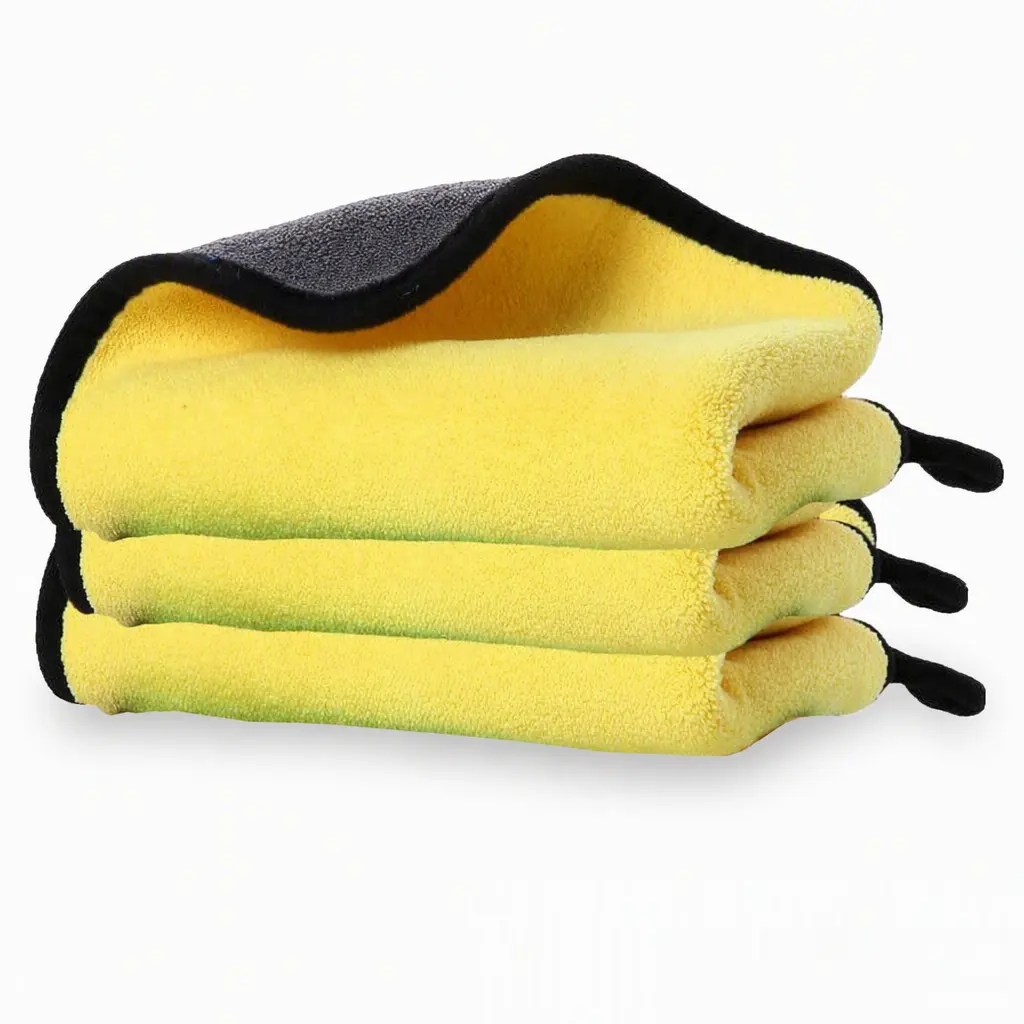 3-Pack Microfiber Towels for Cars, Super Absorbent Car Drying Towel & Microfiber Cloth, Lint-Free Thick Car Towel for Car Detailing, Car Wash & Home Cleaning Supplies