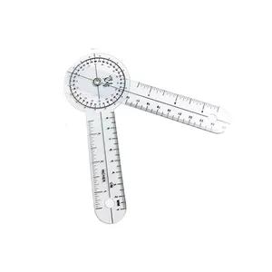 EMI 6″ Goniometer  360° Clear Protractor Physical Therapy, for Medical Range of Motion Measurement EGM-424