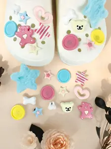 Cute Shoe Charms Dopamine Accessories, Waterproof Anti-Deformation, Ideal for Hole Shoes Decoration, Durable Fashionable Shoe Upgrades