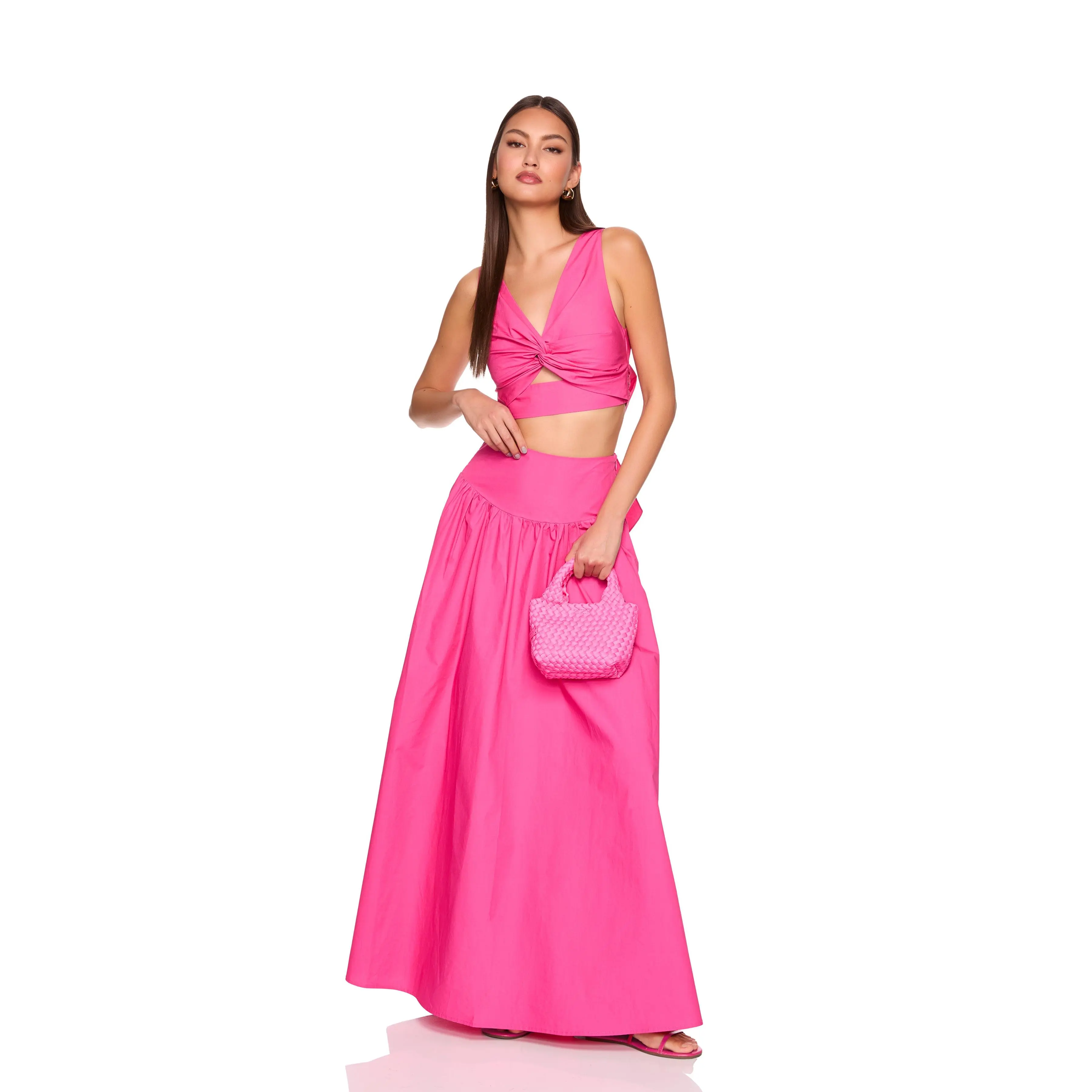 poplin drop waist skirt - TikTok Shop