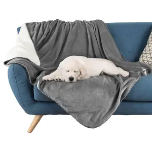 Petmaker 80x100 Reversible Sherpa Throw Pet Blanket
