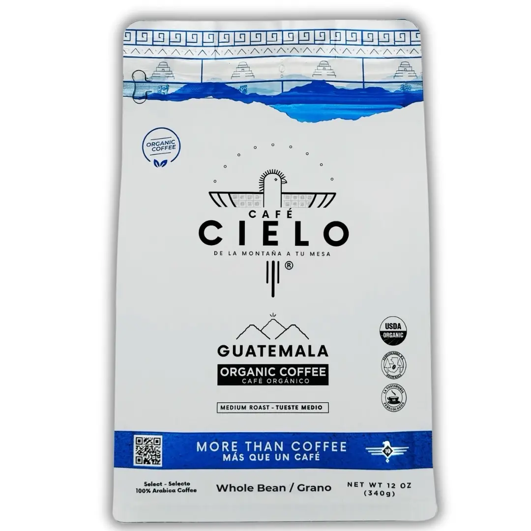 Cafe Cielo Organic whole Bean - Organic Coffee - Beverage.
