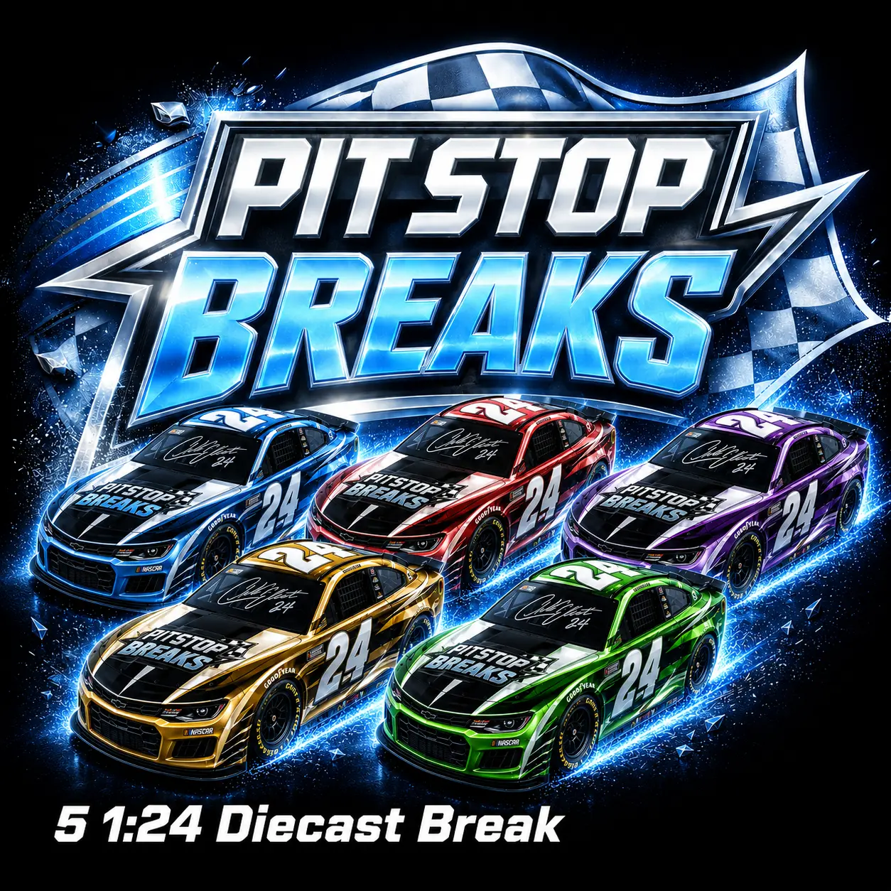 5 Diecast Pick Your Team Break Memorabilia