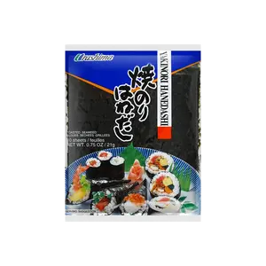 Takaokaya Japanese Roasted Seaweed Nori Sheets for Sushi Rolls - 21g Snack Pack