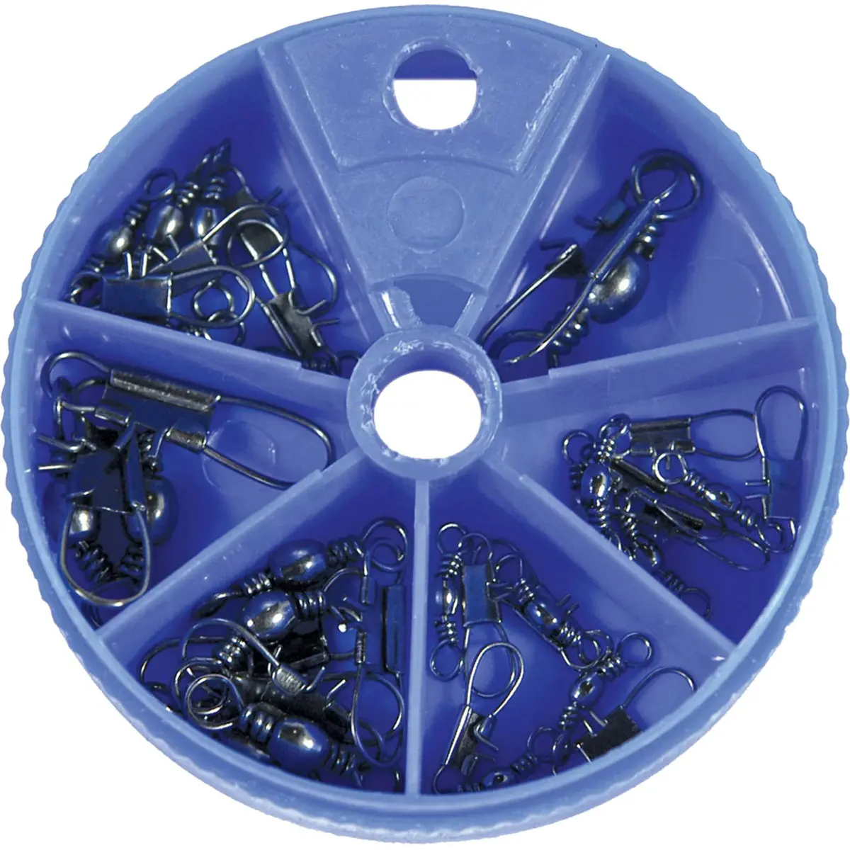 Eagle Claw Black Interlock Snap Swivels, Fishing Accessories with Assorted Sizes, 20 Pieces Great Value Fishing Accessories Pack, Fresh/Salt Water