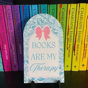 Books are my Therapy Bookshelf Sign - Customizable