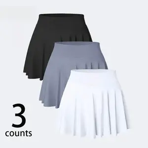Women's High-Elastic Stretchy Skorts – Athletic Tennis Golf Skirt with Built-in Shorts & Pockets, 1-Pack / 3-Pack Set#NovaTopFinds#Back to School Looks#TikTokMadeMeBuyIt.