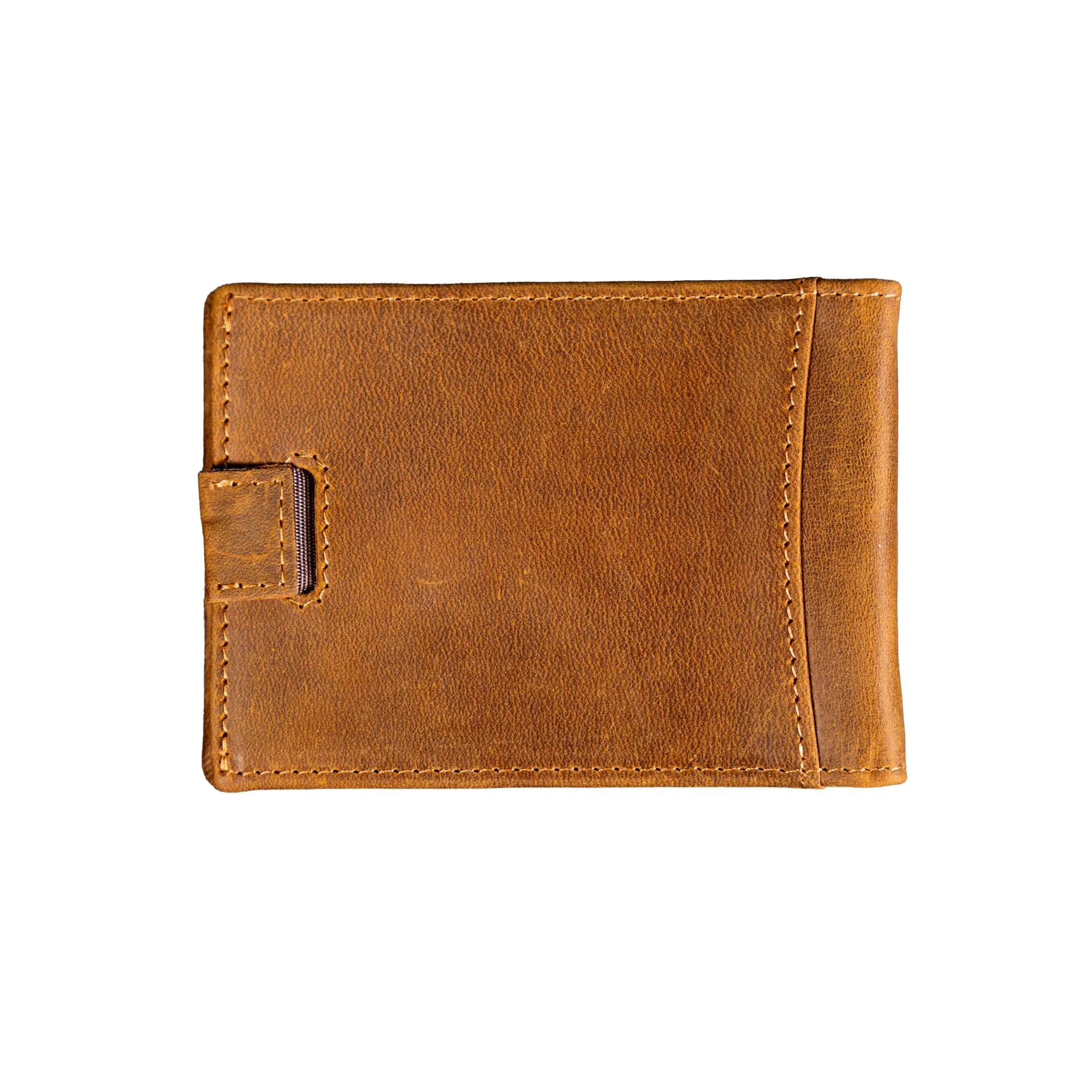 Minimalist Crazy Horse Leather Wallet Personalized, RFID Blocking