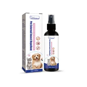 Yegbong Pet Flea Spray, Cat And Dog Pet Skin Cleansing External Lice Tick Anti-Itch Spray