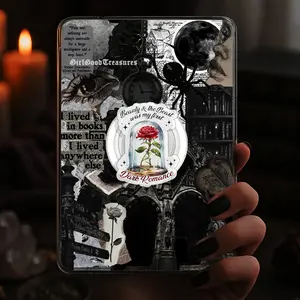 Beauty and the Beast First Dark Romance Kindle Grip Magnetic Holder Gothic Magsafe Phone Kindle Accessory
