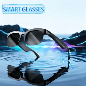 Bluetooth Audio Smart Glasses, Wireless Smart Glasses for Music & Calls, with Mic & Speaker, Outdoor UV Protection, Unisex, Birthday Gift
