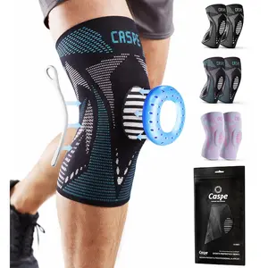 Caspe Compression Knee Brace with Patella Gel Pad & Side Stabilizers –  Knee Support Sleeve for Men & Women, Running, Workout & Daily Use