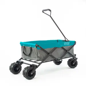 Two-Tone All-Terrain Folding Wagon | Teal