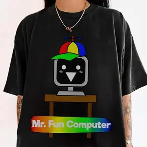Mr Fun Computer Shirt, Sprunki Robot Tee, Birthday Gamer Shirt 45840 17