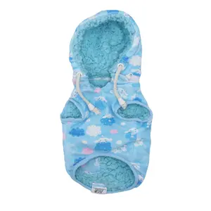 Cinnamoroll x Sassy Woof Reversible Sherpa Dog Jacket (Clouds)