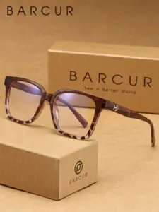 BARCUR Relaxation, Large Frame, Anti Blue Light Glasses For Men And Women, Square Frame, Small Face, Daily Learning, Office Games, Reducing Blue Light, Outdoor Activities, Square Frame Eyewear