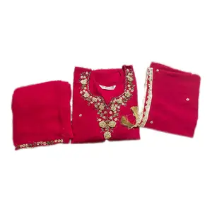 Women's Georgette Ciffon  Three Piece Boutique kurtha