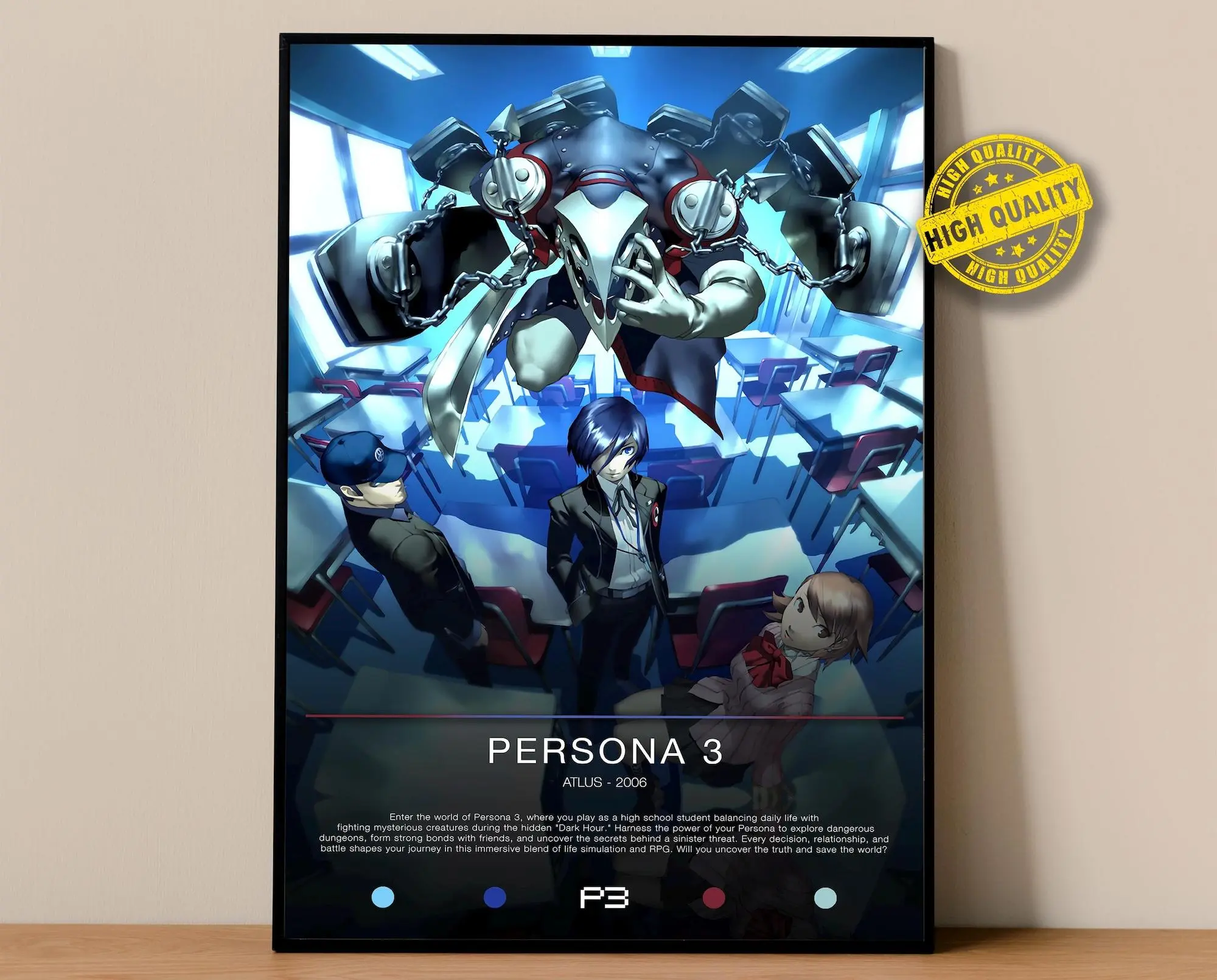 Persona 3 Poster Gaming Poster Video Game Prints Wall Decor Posters Gaming Gift Video Game Poster Gaming Decor, Poster Gifts