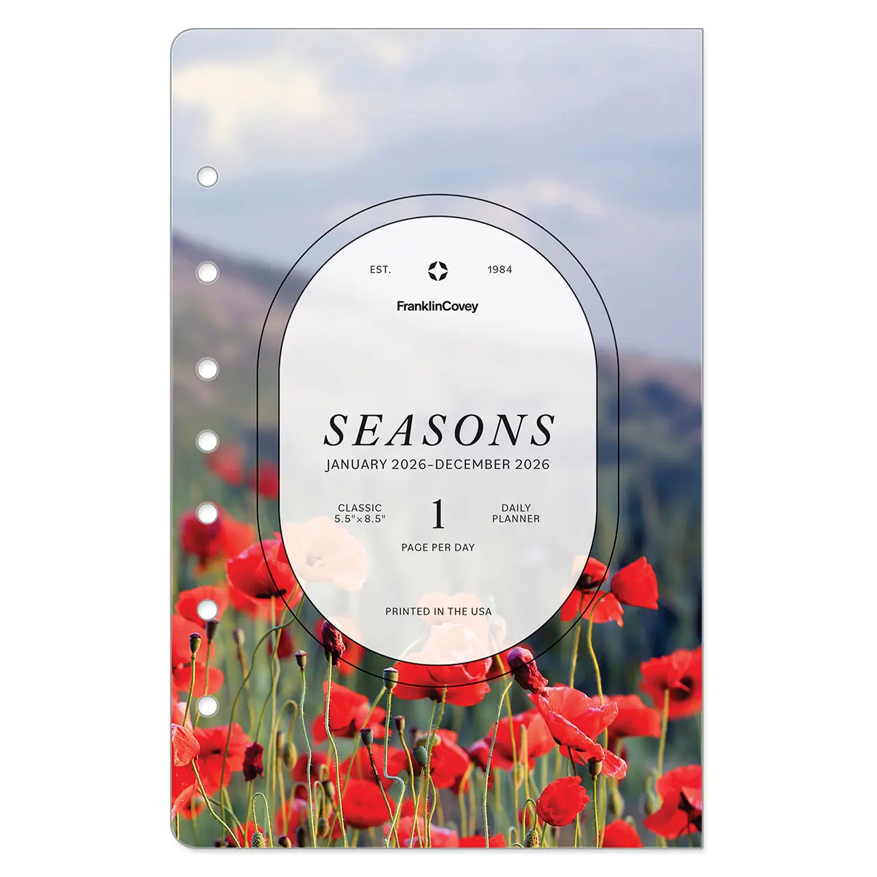 Franklin Planner Seasons One Page Per Day Ring-bound Planner Classic Jan 2026 - Dec 2026