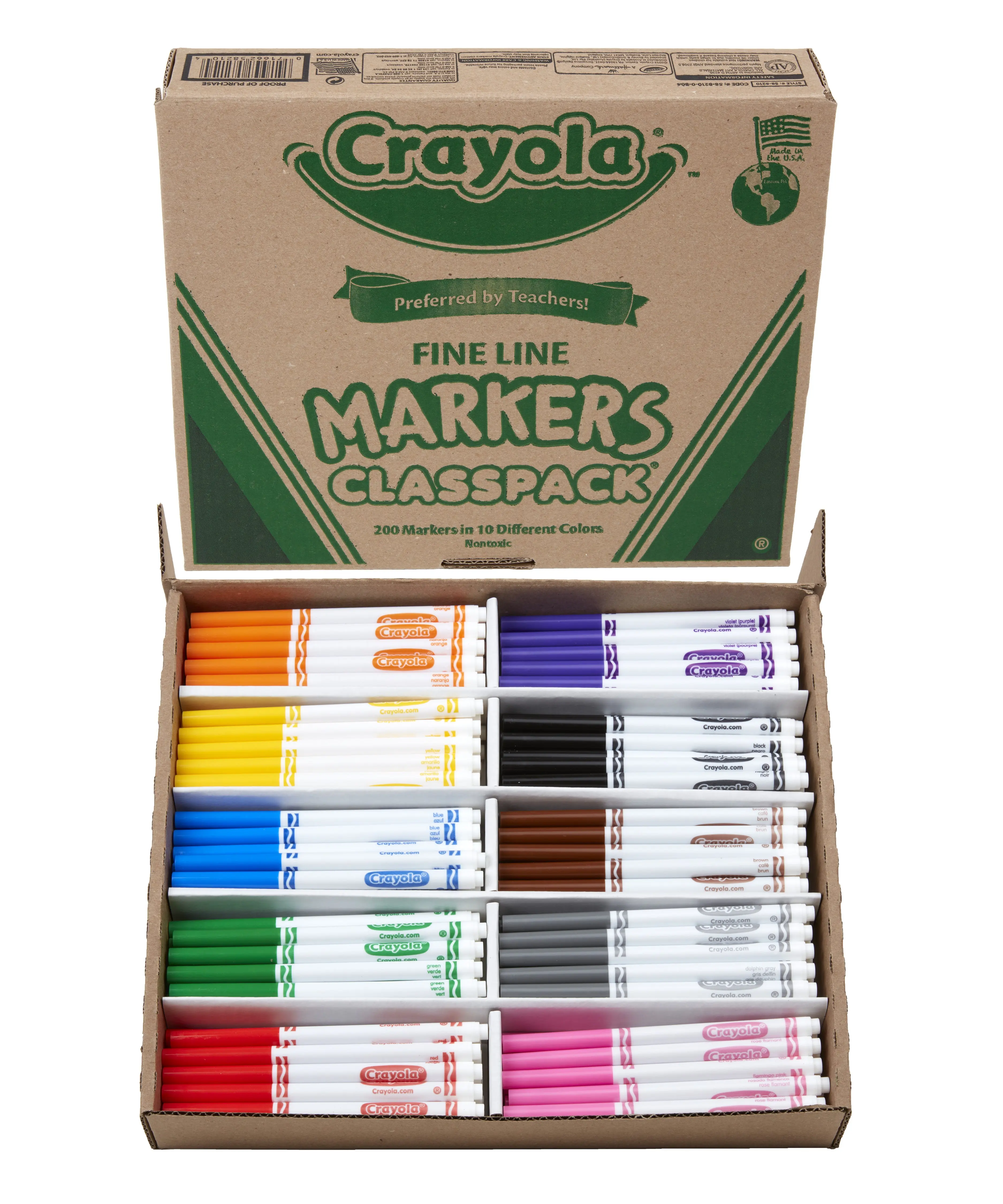 Crayola® Washable Thin Line Marker Classpack