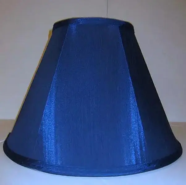 32202 Navy Blue Silk Table Lamp Shade – 6" Top, 14" Bottom, 9" Height