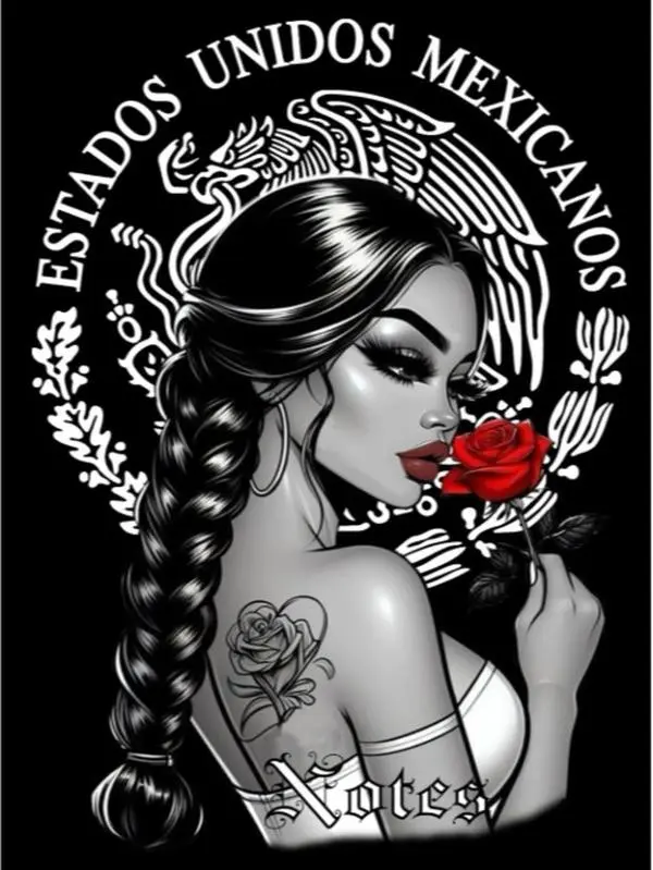 Chola Themed Lined Notebook - 6 x 9 in, 200 Lined Pages, Chicana Style True Cholas Homegirls & Lowrider Design, Office Stationery Journaling Supplies, All Seasons Default Cultural Appreciation Note-Taking Journal