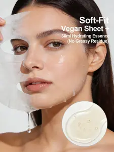 JMSOLUTION Heartleaf 88 Soothing Mask Hydrating K-Beauty Sheet Mask with Triple Hyaluronic Acid 10PC Soft-Fit Vegan Essence