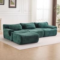 Dark Green - 3 Seater + 1 Ottoman (113.9“)