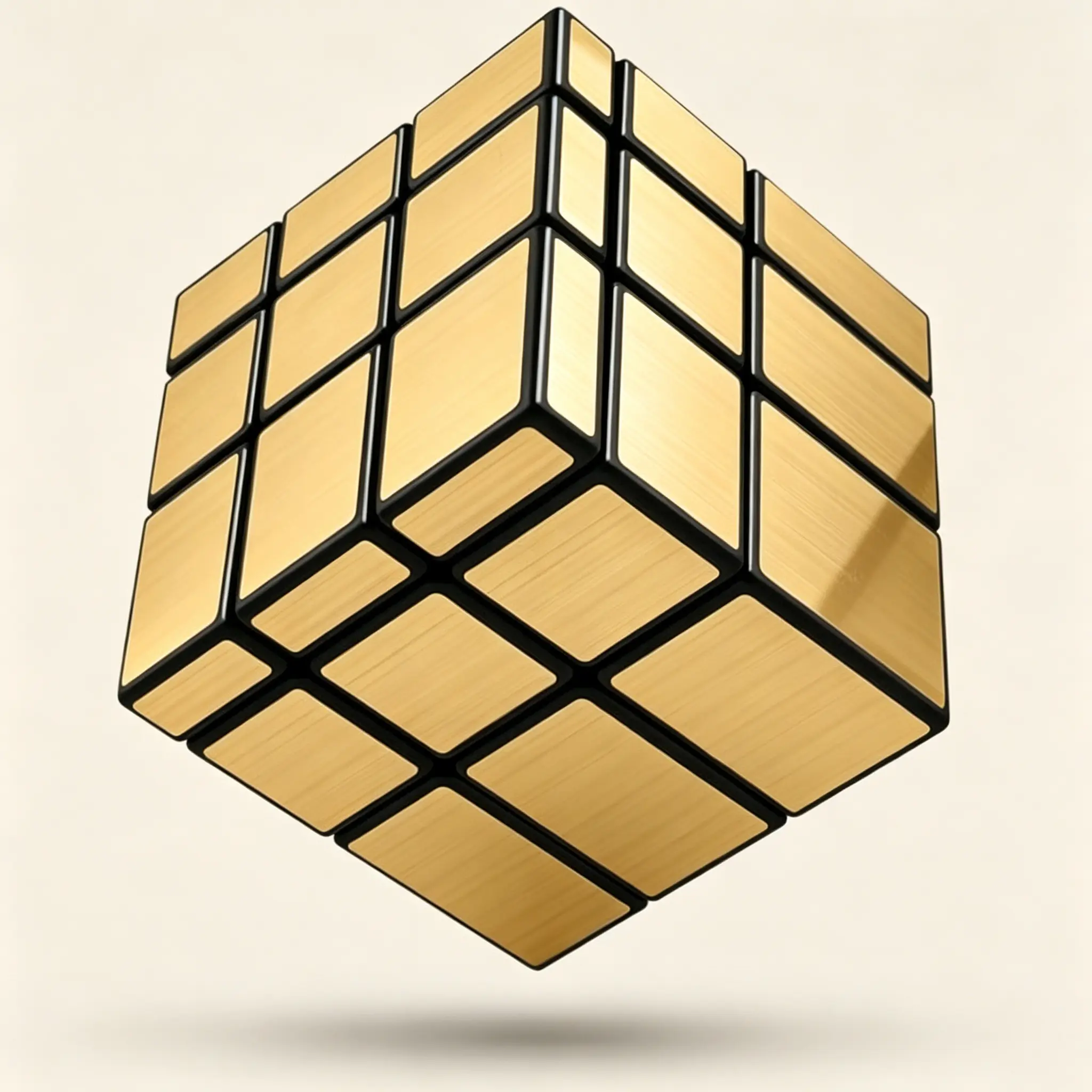 Golden Mirror Cube 3x3 Speed Cube | Irregular Shaped Puzzle Cube Toy for Kids and Adults  3x3 Gold Mirror Speed Cube | Irregular Puzzle Cube for Kids & Adults