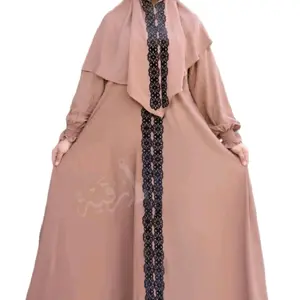 Abayas by [Brand Name] - Long-Sleeved Dress with Matching Shawl, Elegant Design for Versatile Wear
