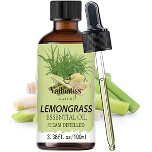 Lemongrass Essential Oil 100ML, Fresh Herbal Citrus Scented Oil, Aromatherapy, Scalp Care, Skin Care, Body Care, Massage, Diffuser, Calming Oil