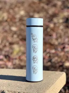 Piplup Tumbler Waterbottle with Tea Infuser, Coffee Tumbler, Angry & Sleeping Piplup Starter Cute Anime Waterbottle Travel Mug Gift