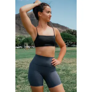Mikayla Top – Squared Neckline Bra Top with Skinny Straps