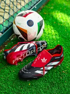 Adult Soccer Cleats with Lace-Up Closure, Long Stud Design for Turf Training, Comfortable and Durable Sports Shoes