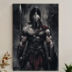 Spartan Hero Canvas Wall Art Print - Perfect Home Decor and Gift Idea, Suitable for Room Decoration