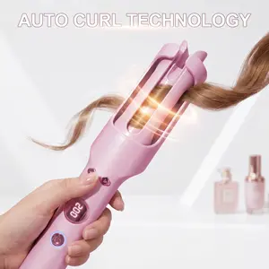Automatic Rotating Curling Iron 30mm Beach Waves Curler Cool Airflow Anti-Frizz Hair Waver Volumizing Egg Curling Wand No Heat Damage Styler Travel Summer Essential Gift for Mothers Day