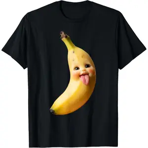 Funny Silly AI Banana Gen z Meme BrainRot Humor T-Shirt