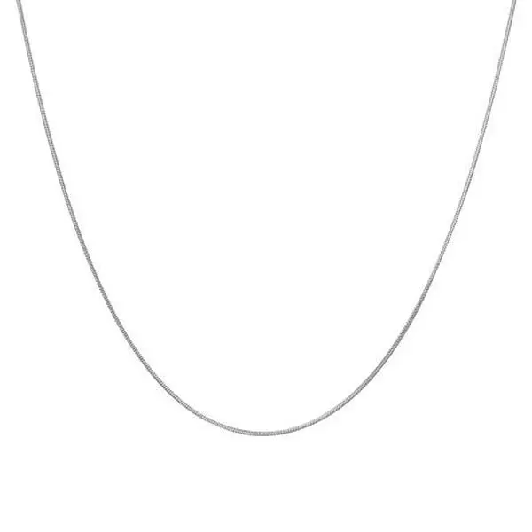 Stately Steel Square Snake Link Chain Necklace