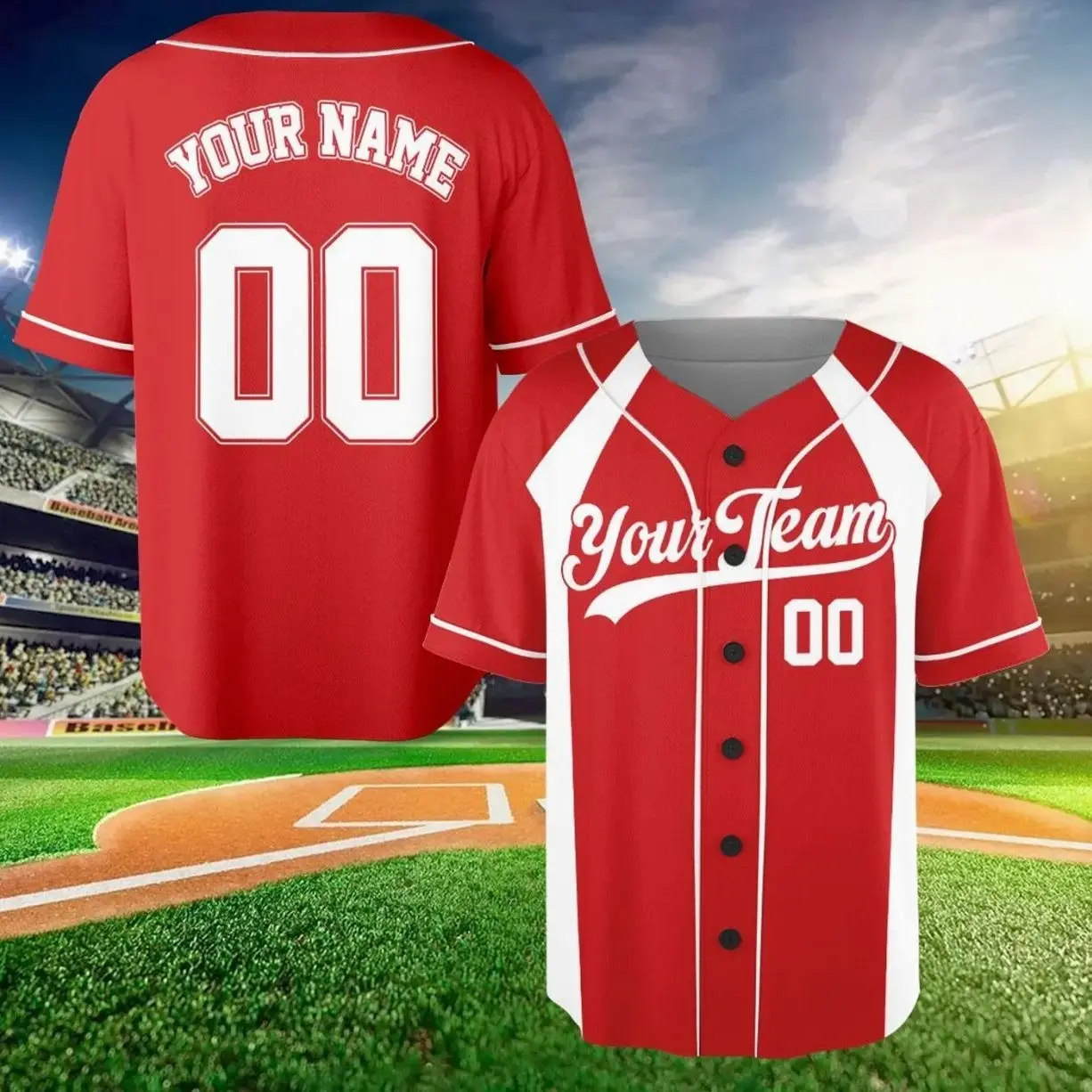 Personalized Baseball Jersey, EvananaCo Baseball Jerseys, Custom Baseball Jersey