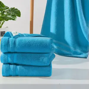 Turquoise Hand Towels, Bathroom Hand Towels Set of 4 ,14"x30" -   | Lightweight | Thick 480GSM | Soft | Absorbent,  Towels Decorative Set, Bathroom  Kitchen Essentials, Turquoise Blue