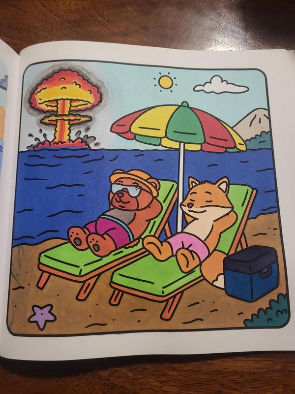 Hygge Crime Scenes – Cozy & Bold Coloring Book: Easy & Fun Mystery Designs for Adults – Not for Kids! Paperback