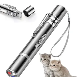 BEGRIM Interactive Cat Laser Toy – Red Light Wand for Cats & Kittens, Battery Operated Chase Toy